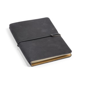 Carnet RETRO A5 noir personnalisable avec carnets amovibles | Apothiclick