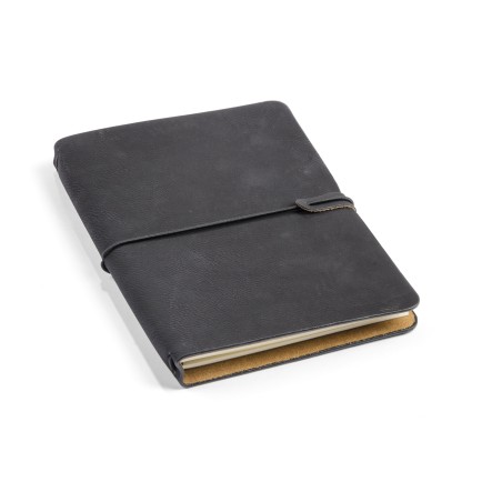 Carnet RETRO A5 noir personnalisable avec carnets amovibles | Apothiclick