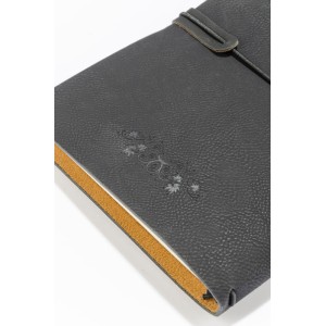 Carnet RETRO A5 noir personnalisable avec carnets amovibles | Apothiclick