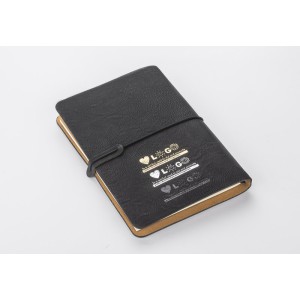 Carnet RETRO A5 noir personnalisable avec carnets amovibles | Apothiclick