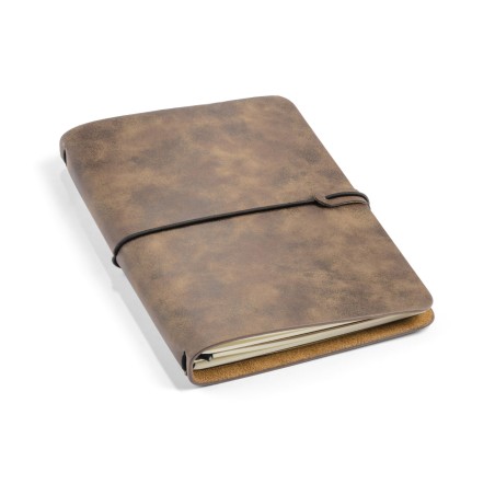 Carnet RETRO A5 marron personnalisable avec carnets amovibles | Apothiclick