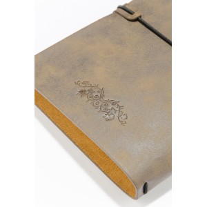 Carnet RETRO A5 marron personnalisable avec carnets amovibles | Apothiclick