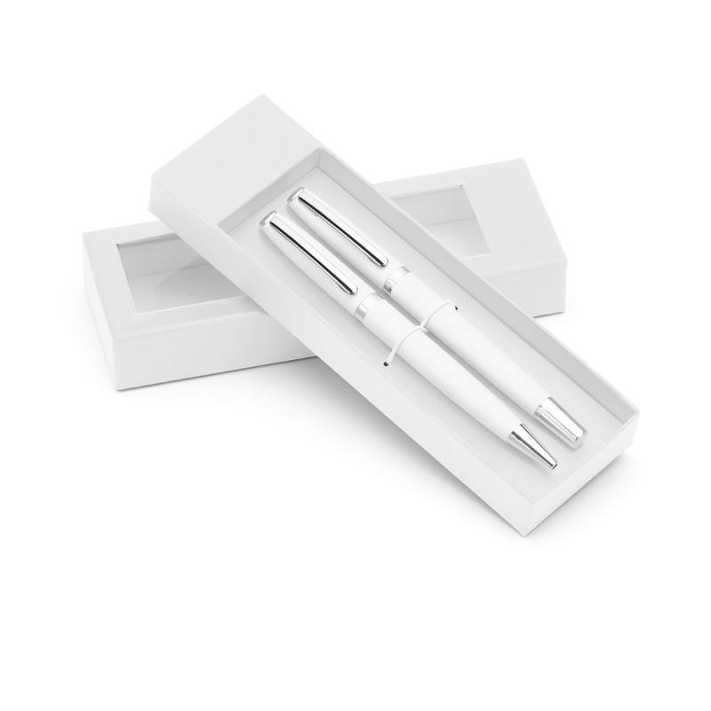 Ensemble d’écriture COLORADO blanc personnalisable | Apothiclick