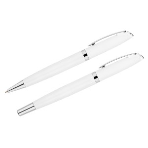 Ensemble d’écriture COLORADO blanc personnalisable | Apothiclick