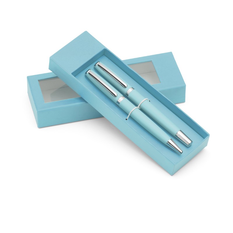 Ensemble d’écriture COLORADO turquoise personnalisable | Apothiclick