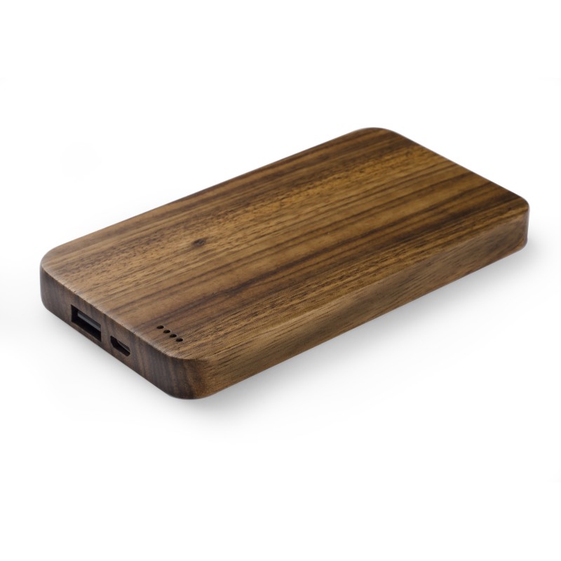 Powerbank VIOUR 4000 mAh bois personnalisable gravure | Apothiclick