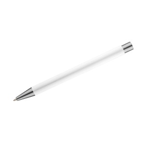 Stylo GOMA blanc soft touch encre noire personnalisable | Apothiclick