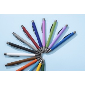 Stylo GOMA vert soft touch encre noire personnalisable | Apothiclick