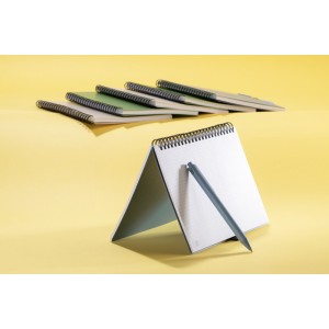 Carnet A5 avec stylo TRESA bleu paille de blé personnalisable | Apothiclick