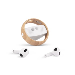 Écouteurs sans fil SPOTI bambou Bluetooth 5.0 personnalisables | Apothiclick
