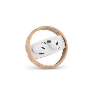 Écouteurs sans fil SPOTI bambou Bluetooth 5.0 personnalisables | Apothiclick