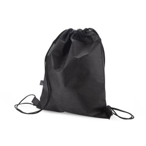 Sac à cordons rPET GARTY noir personnalisable | Apothiclick