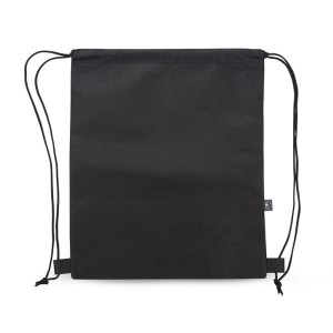 Sac à cordons rPET GARTY noir personnalisable | Apothiclick