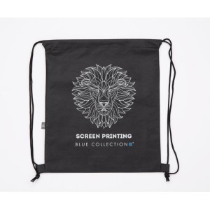 Sac à cordons rPET GARTY noir personnalisable | Apothiclick