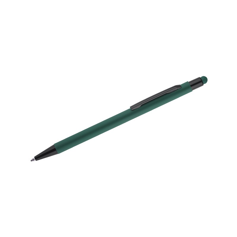 Stylo à bille tactile fin en aluminium – Stylo design vert professionnel