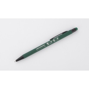Stylo à bille tactile fin en aluminium – Stylo design vert professionnel