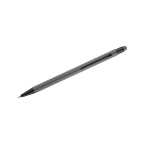 Stylo à bille tactile fin en aluminium – Stylo design gris professionnel