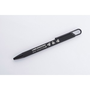 Stylo SOFI soft touch noir personnalisable gravure | Apothiclick