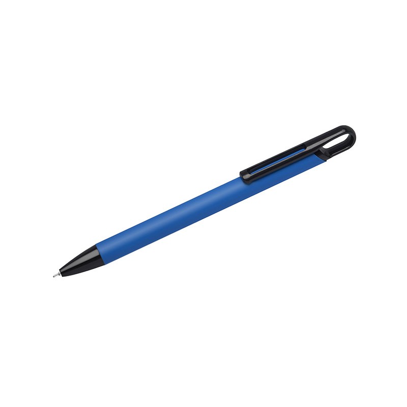 Stylo SOFI soft touch bleu personnalisable gravure | Apothiclick