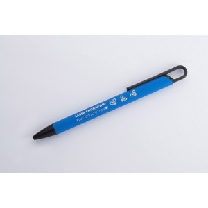 Stylo SOFI soft touch bleu personnalisable gravure | Apothiclick