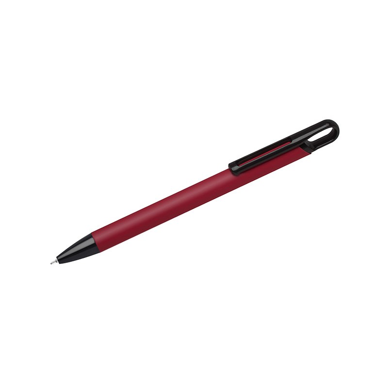 Stylo SOFI soft touch rouge personnalisable gravure | Apothiclick