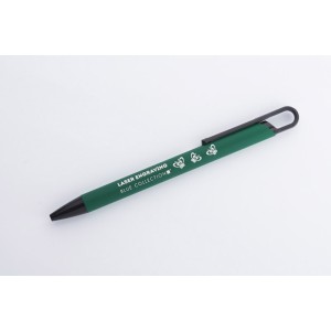Stylo SOFI soft touch vert personnalisable gravure | Apothiclick