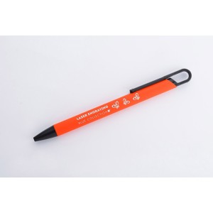 Stylo SOFI soft touch orange personnalisable gravure | Apothiclick