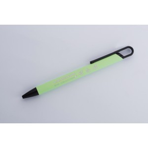 Stylo SOFI soft touch vert clair personnalisable gravure | Apothiclick