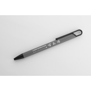 Stylo SOFI soft touch gris personnalisable gravure | Apothiclick