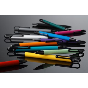 Stylo SOFI soft touch rose personnalisable gravure | Apothiclick