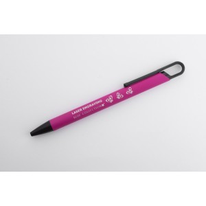Stylo SOFI soft touch rose personnalisable gravure | Apothiclick