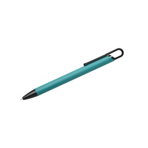 Stylo SOFI soft touch turquoise personnalisable gravure | Apothiclick