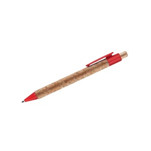 Stylo en liège KORTE rouge personnalisable | Apothiclick