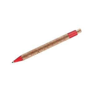 Stylo en liège KORTE rouge personnalisable | Apothiclick