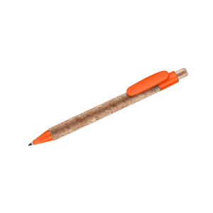 Stylo en liège KORTE orange personnalisable | Apothiclick
