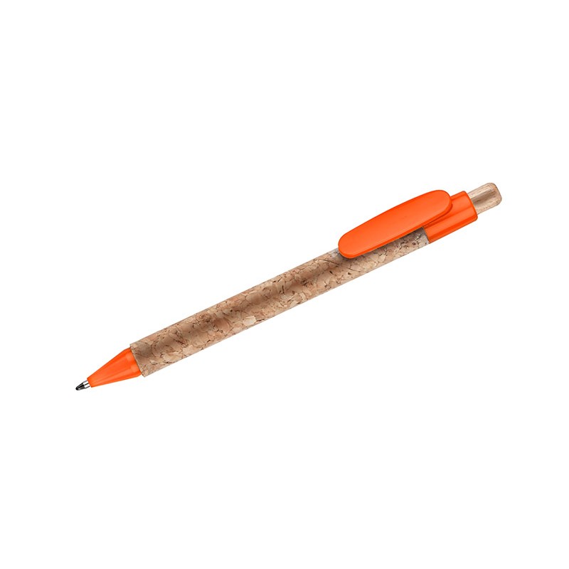 Stylo en liège KORTE orange personnalisable | Apothiclick