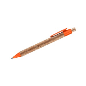 Stylo en liège KORTE orange personnalisable | Apothiclick