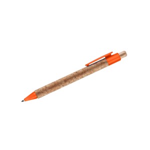 Stylo en liège KORTE orange personnalisable | Apothiclick