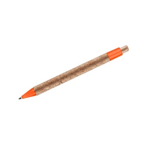 Stylo en liège KORTE orange personnalisable | Apothiclick