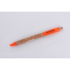 Stylo en liège KORTE orange personnalisable | Apothiclick