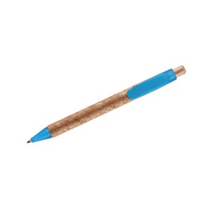 Stylo en liège KORTE bleu personnalisable | Apothiclick