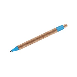 Stylo en liège KORTE bleu personnalisable | Apothiclick