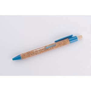 Stylo en liège KORTE bleu personnalisable | Apothiclick