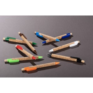 Stylo en liège KORTE vert clair personnalisable | Apothiclick