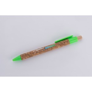 Stylo en liège KORTE vert clair personnalisable | Apothiclick