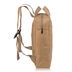 Sac à dos papier kraft CHARTI beige personnalisable | Apothiclick
