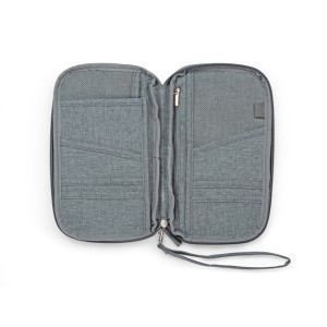 Portefeuille de voyage MARCO gris personnalisable | Apothiclick