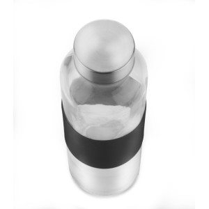 Bouteille en verre GLASSI 510 ml noir personnalisable | Apothiclick