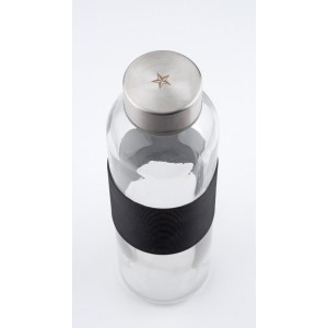 Bouteille en verre GLASSI 510 ml noir personnalisable | Apothiclick