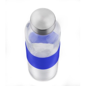 Bouteille en verre GLASSI 510 ml bleu personnalisable | Apothiclick